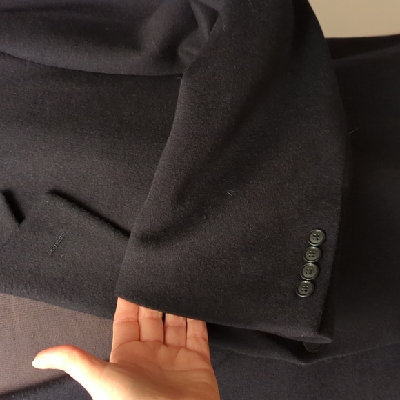 Men's Jos A Bank Cashmere Top Coat - Picture 2 of 5